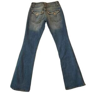 TAUNT BOOTCUT JEANS Size 5 Long Slightly distressed Flap pocket